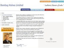 Tablet Screenshot of bombayhalwa.com